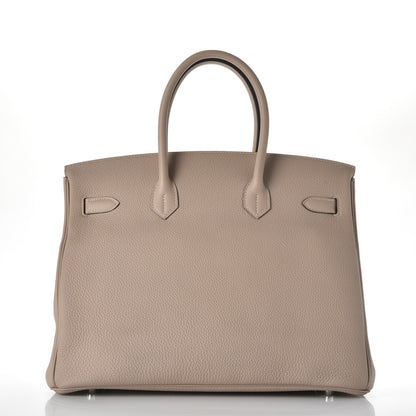 Hermes Togo Birkin 35 Gris Tourterelle 4 of 36