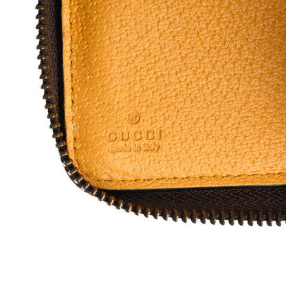Gucci GG Supreme Monogram Neo Vintage Zip Around Wallet Beige Crop New Acero 6 of 7