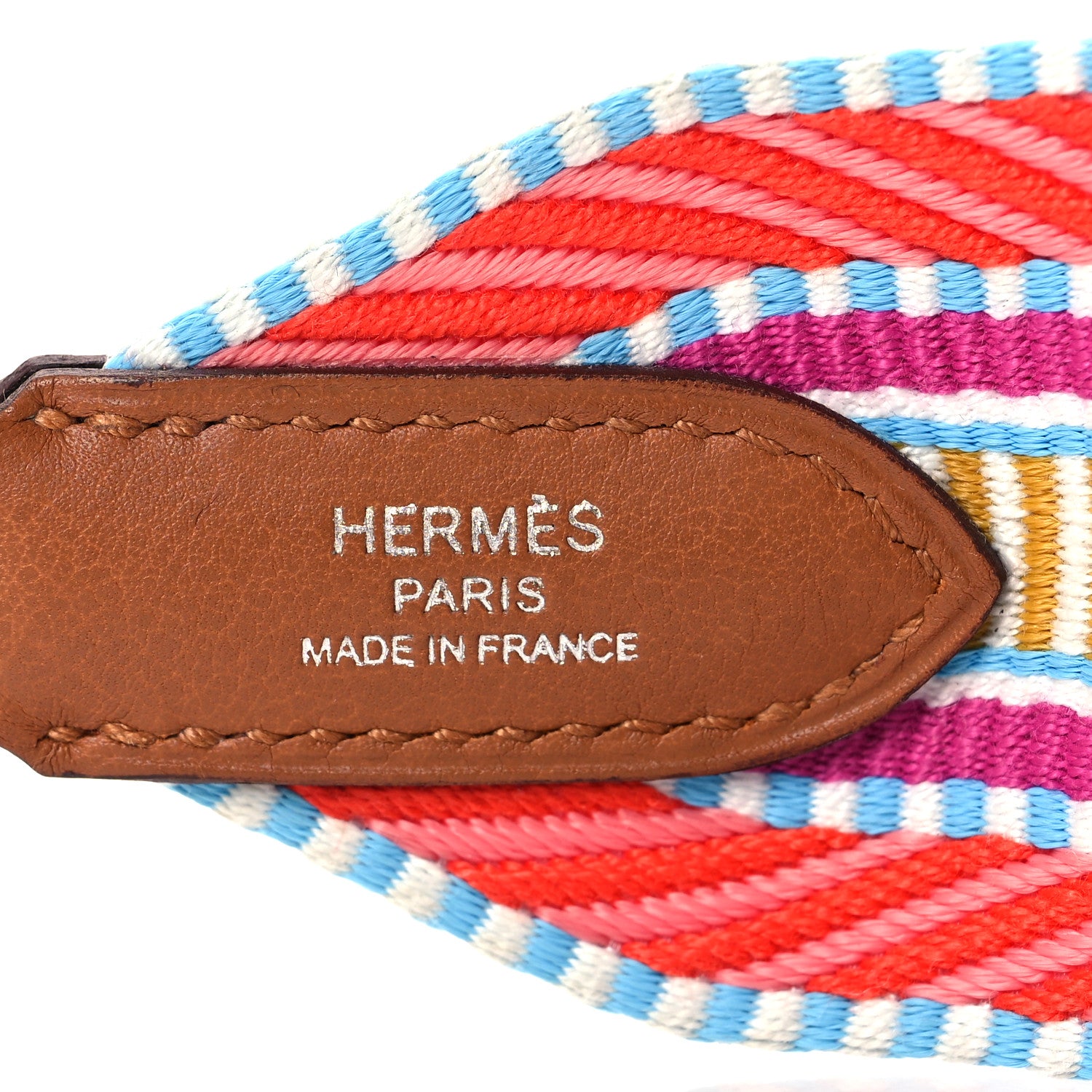 Hermes Toile Swift 50mm Sangle Cavale Shoulder Strap Capucine Magnolia Gold 4 of 7