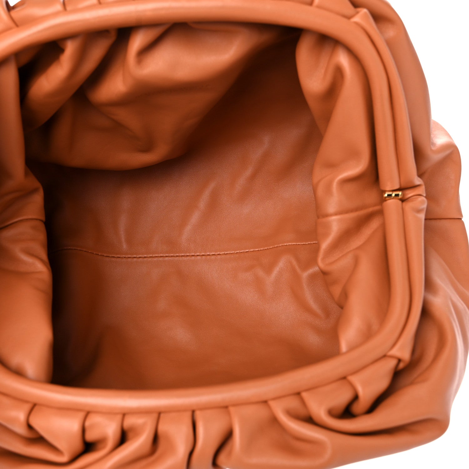 Bottega Veneta Smooth Butter Calf The Pouch Oversized Clutch Clay 4 of 9