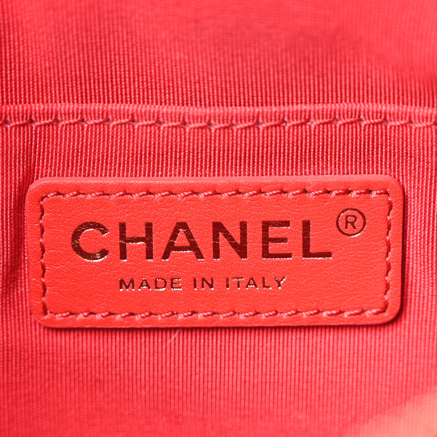 Chanel Lambskin Bi Quilted Waist Bag Fanny Pack Red 6 of 10