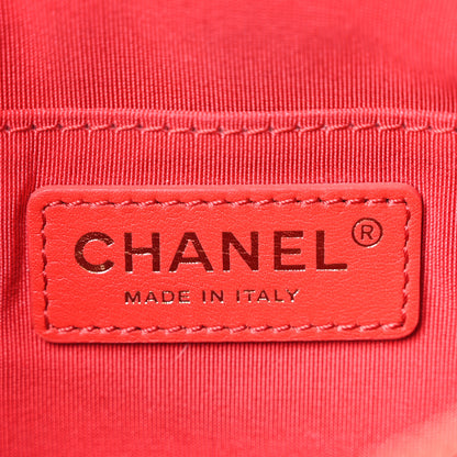 Chanel Lambskin Bi Quilted Waist Bag Fanny Pack Red 6 of 10