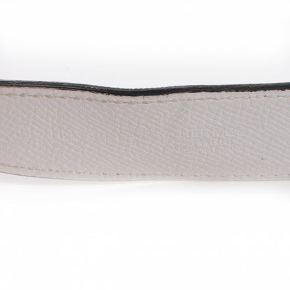 Hermes Epsom Swift Reversible 32mm Belt Strap 110 White Blue Jean 5 of 6