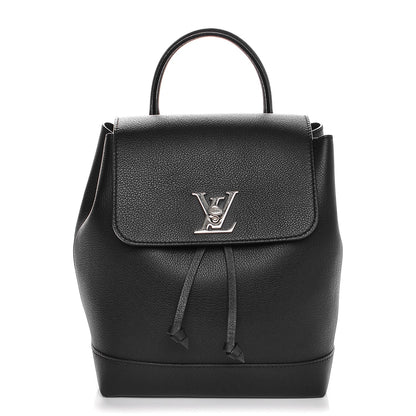Louis Vuitton Calfskin Lockme Backpack Black 1 of 6