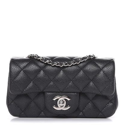 Chanel Metallic Caviar Quilted Extra Mini Flap Black 1 of 10
