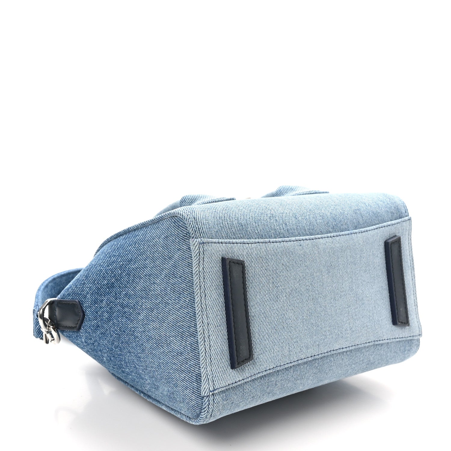 Givenchy Denim Mini Lock Antigona Shoulder Bag Blue 4 of 10