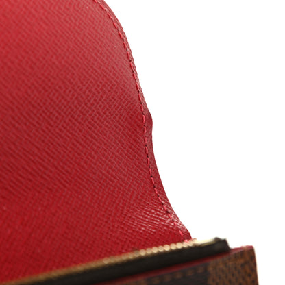 Louis Vuitton Damier Ebene Caissa Wallet Cherry 9 of 11