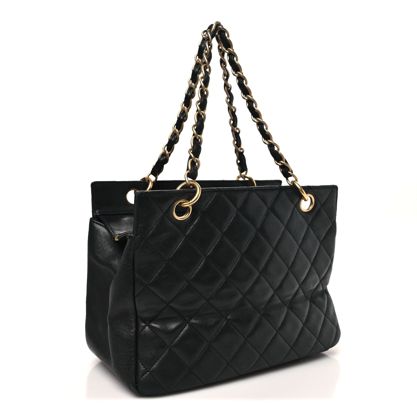 Lambskin Quilted Petit Timeless Tote PTT Black