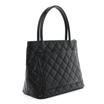 Chanel Caviar Quilted Medallion Tote Black 3 of 11