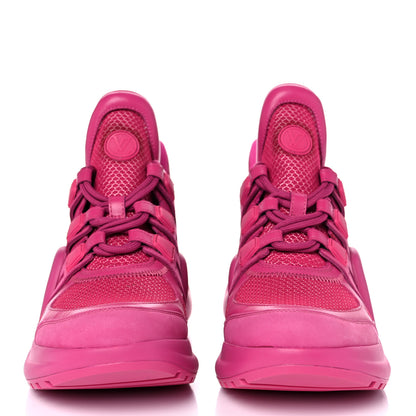 Louis Vuitton Calfskin Technical Nylon LV Archlight Sneakers 36.5 Rose Pop 2 of 10