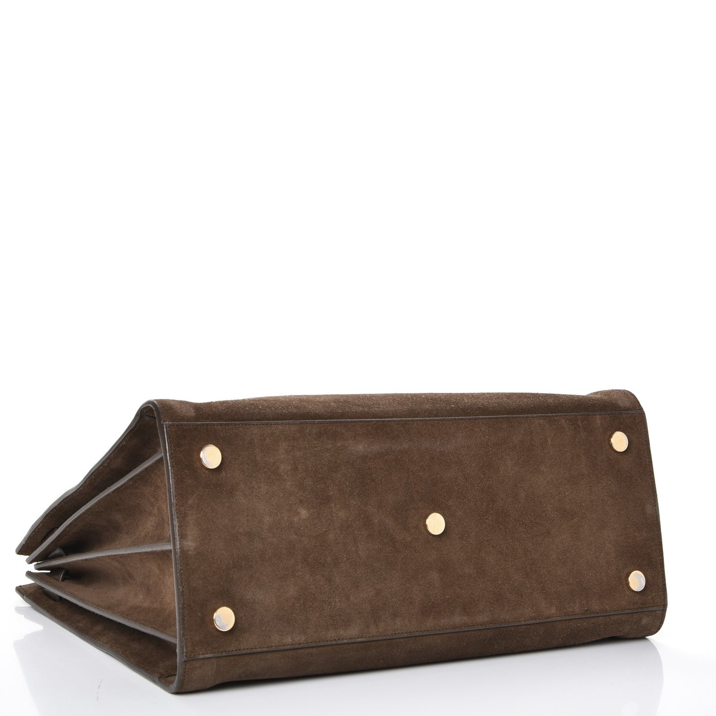 Suede Large Sac De Jour Carryall Military Brown