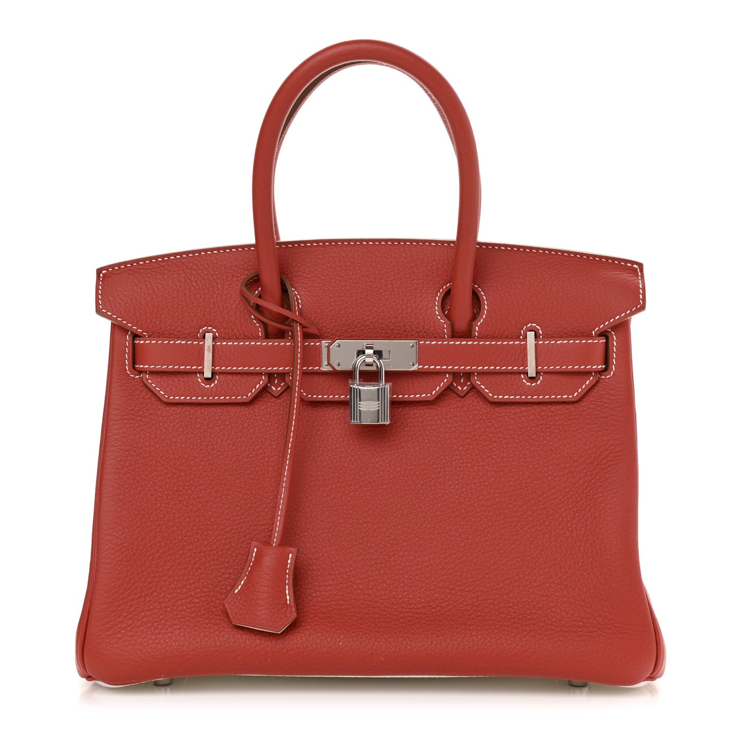 Hermes Togo Eclat Birkin 30 Sanguine White 1 of 10
