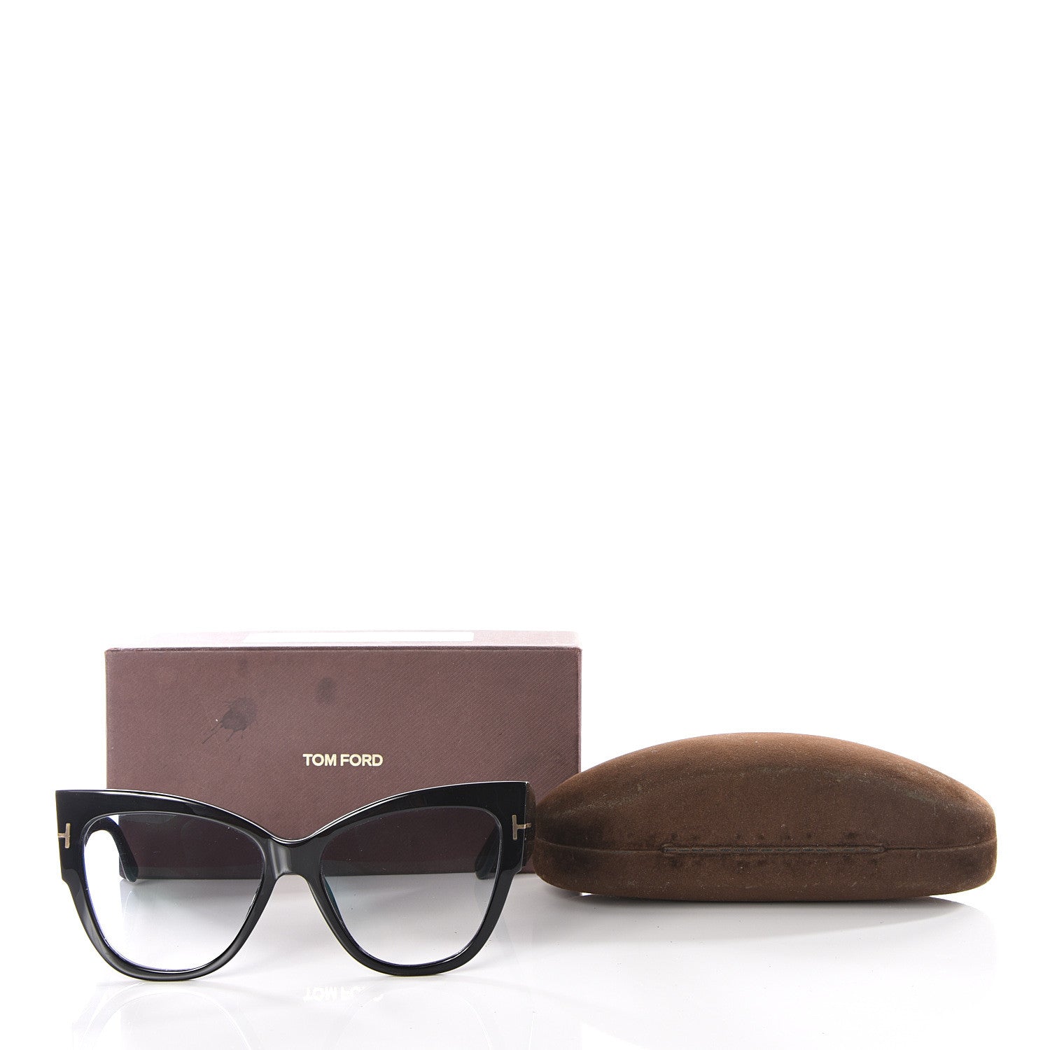 Tom Ford Acetate Anoushka Cat Eye Sunglasses TF371 Black 8 of 8