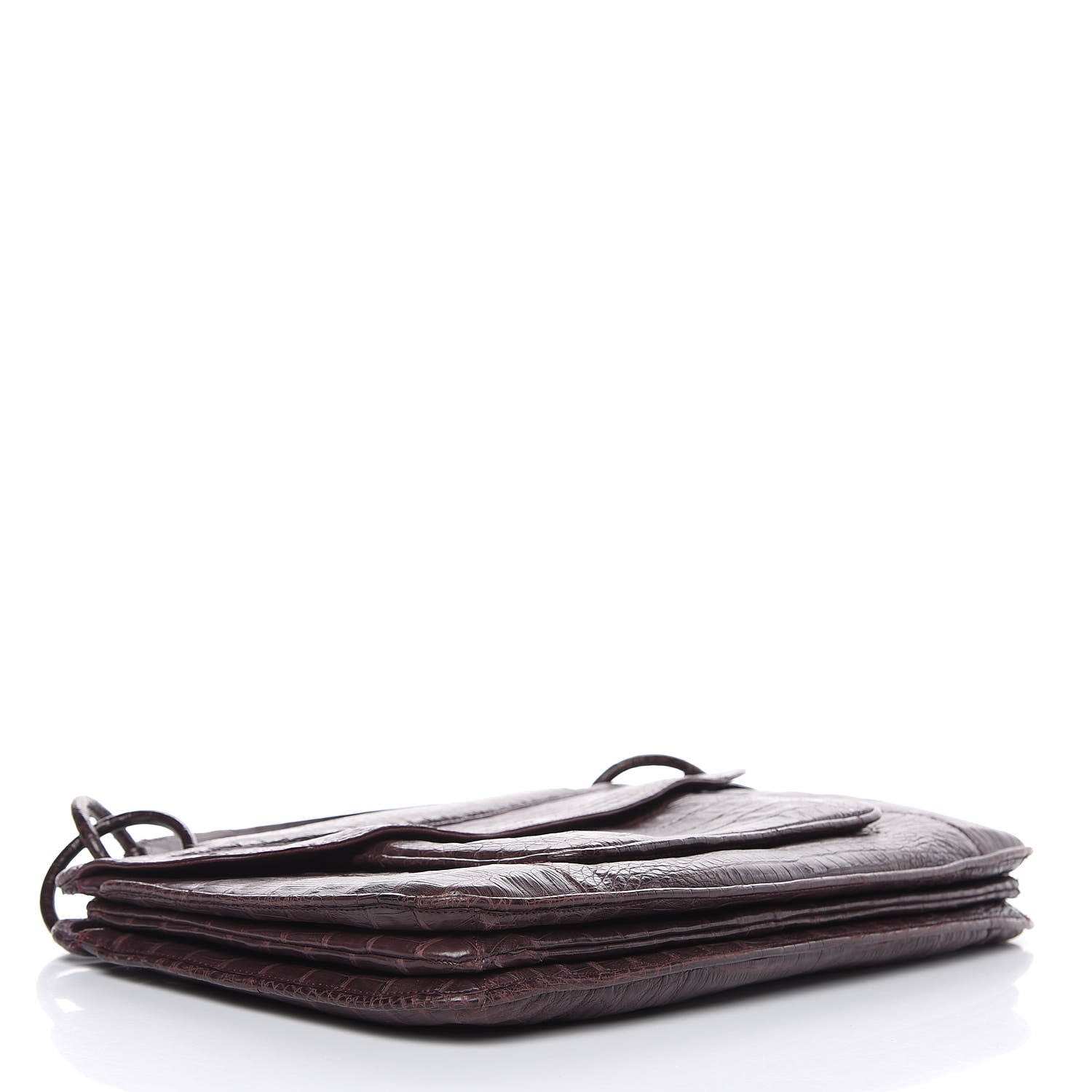 Nancy Gonzalez Crocodile Shoulder Bag Purple 4 of 14