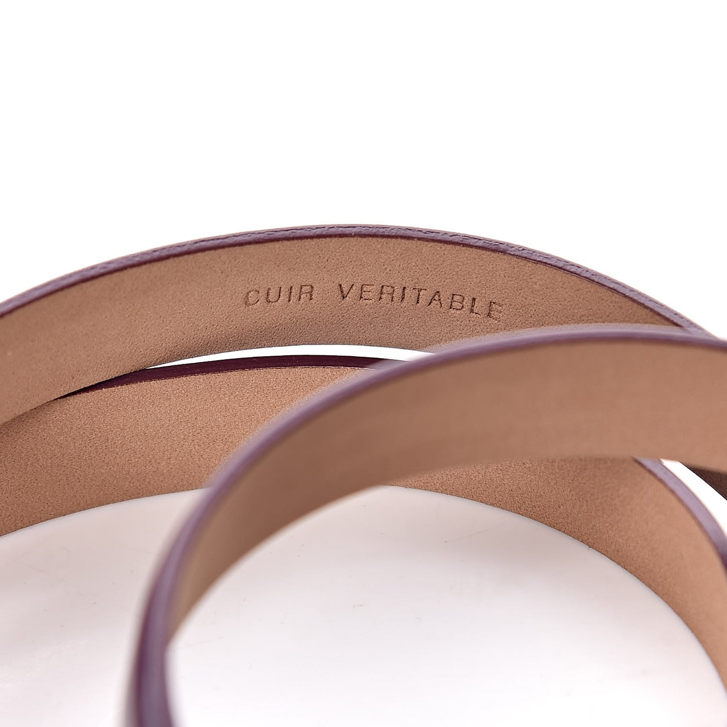 Patent CC Logo Skinny Belt 90 36 Purple