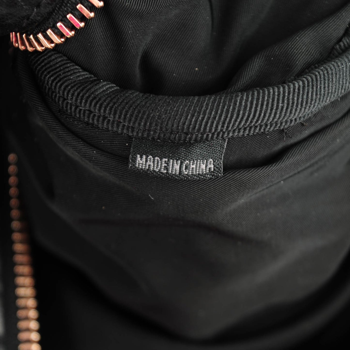 Pebbled Lambskin Rocco Black Rose Gold Hardware