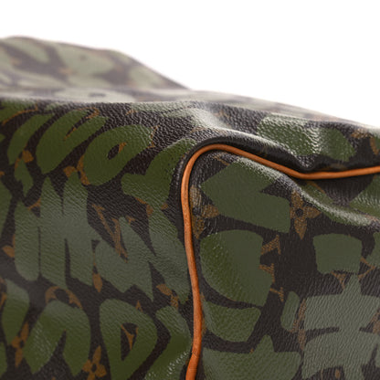 Louis Vuitton Monogram Graffiti Speedy 30 Kaki 8 of 19