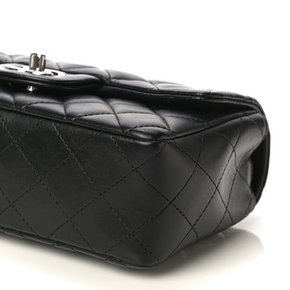 Chanel Lambskin Quilted Mini Rectangular Flap Black 10 of 12