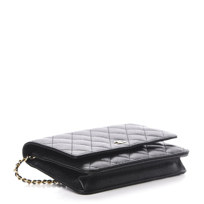 Chanel Caviar Quilted Wallet On Chain WOC Black 4 of 12