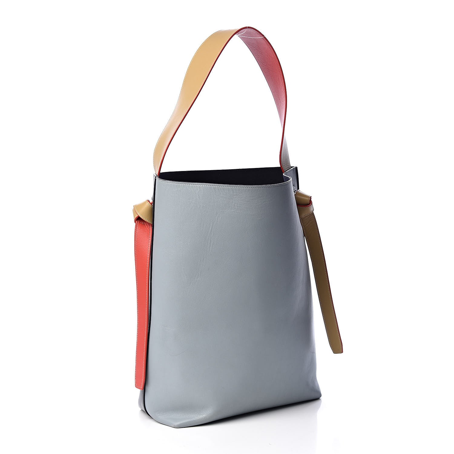 Celine Shiny Smooth Calfskin Small Twisted Cabas Kohl Cloud 3 of 12