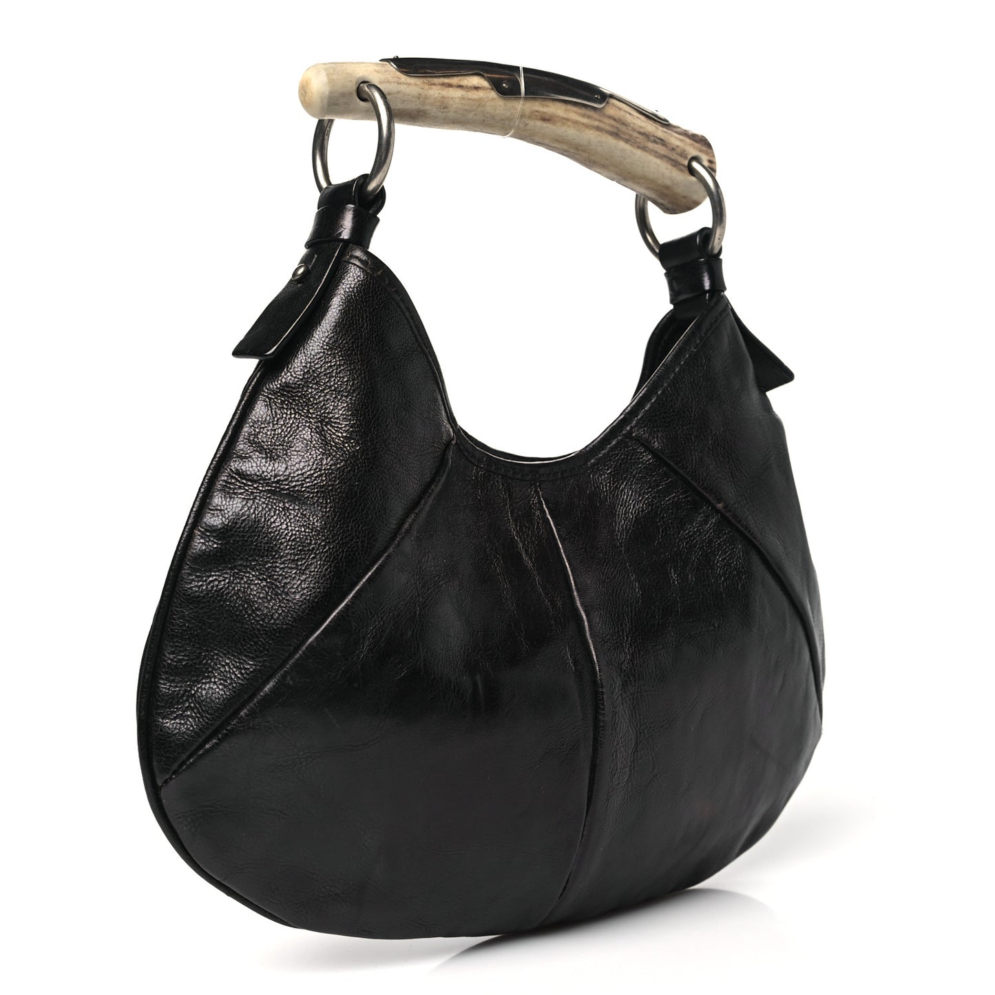 Buffalo Horn Small Mombasa Hobo Dark Brown