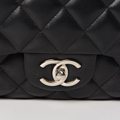 Chanel Lambskin Quilted Maxi Double Flap Black 8 of 18
