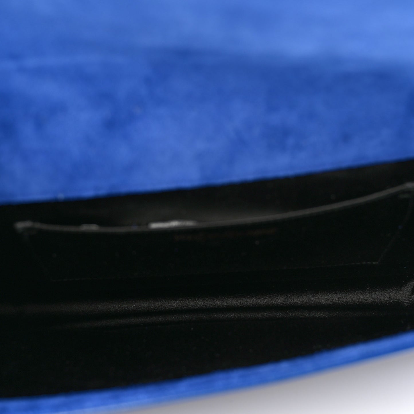 Patent Calfskin Monogram Large Belle De Jour Clutch Royal Blue