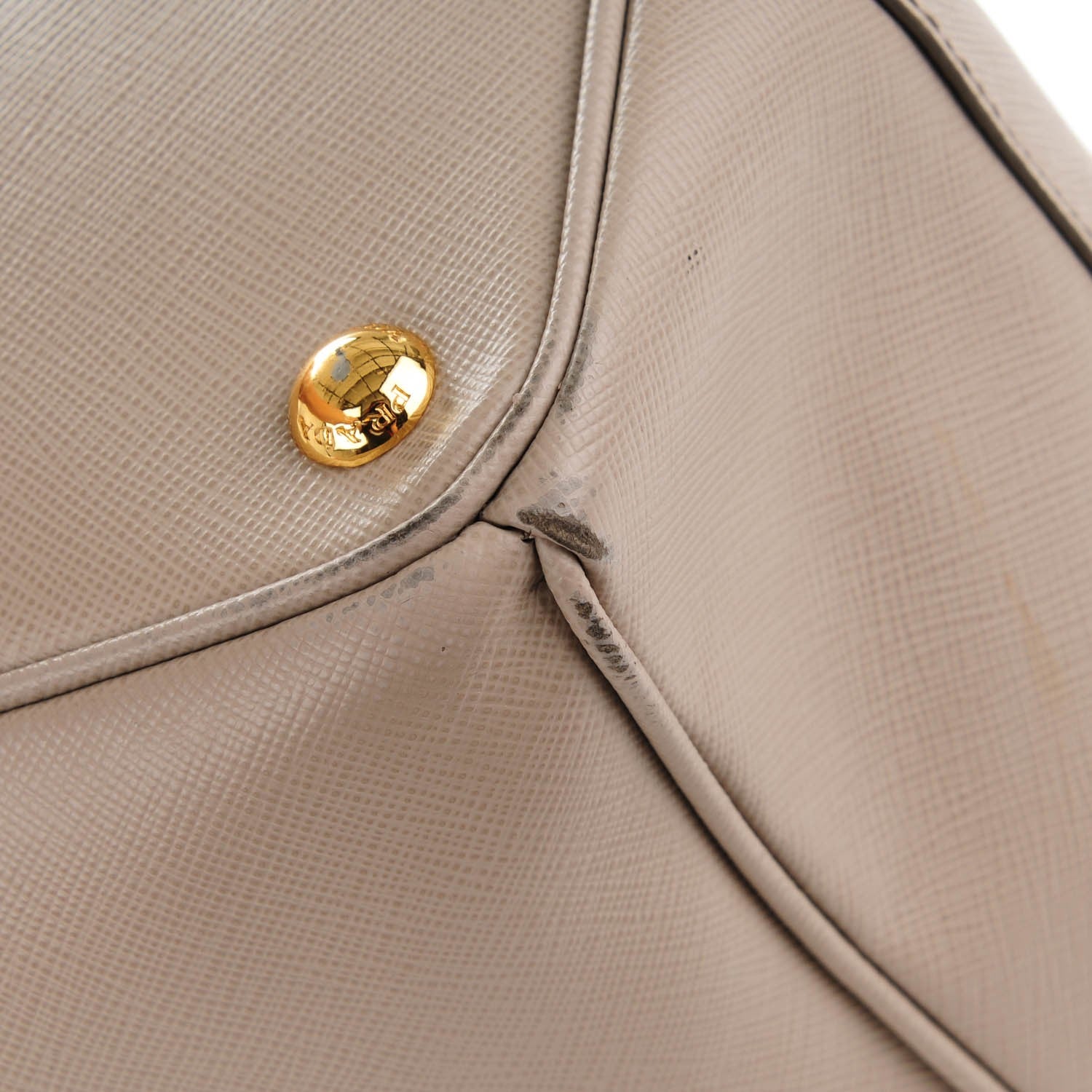 Prada Saffiano Medium Galleria Double Zip Tote Pomice 11 of 11