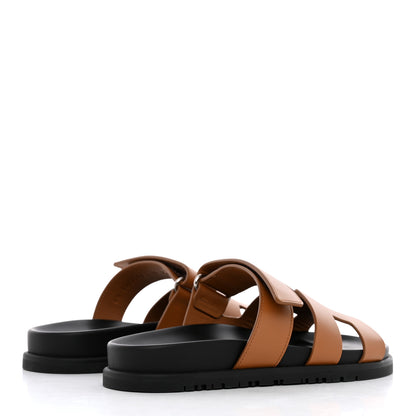 Hermes Calfskin Womens Chypre Sandals 36 Naturel 4 of 9