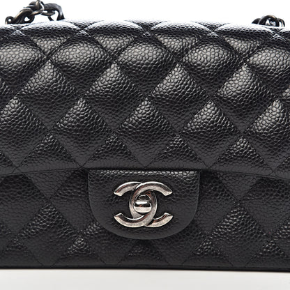 Chanel Caviar Quilted Mini Rectangular Flap Black 10 of 11
