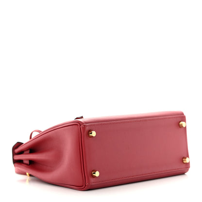 Hermes Swift Kelly Retourne 25 Rouge Grenat 4 of 15