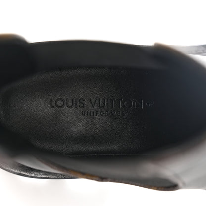 Louis Vuitton Calfskin Monogram Beaubourg Ankle Boots 37.5 Black 8 of 10