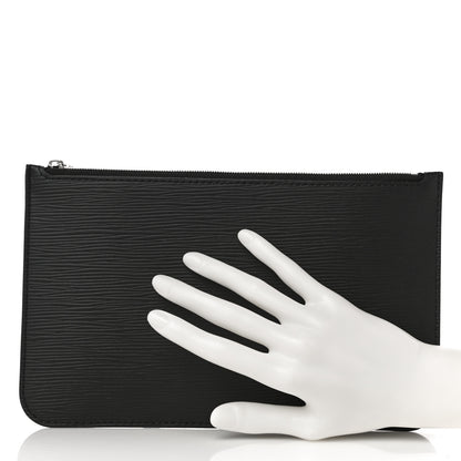Louis Vuitton Epi Neverfull Pochette MM GM Black 2 of 10