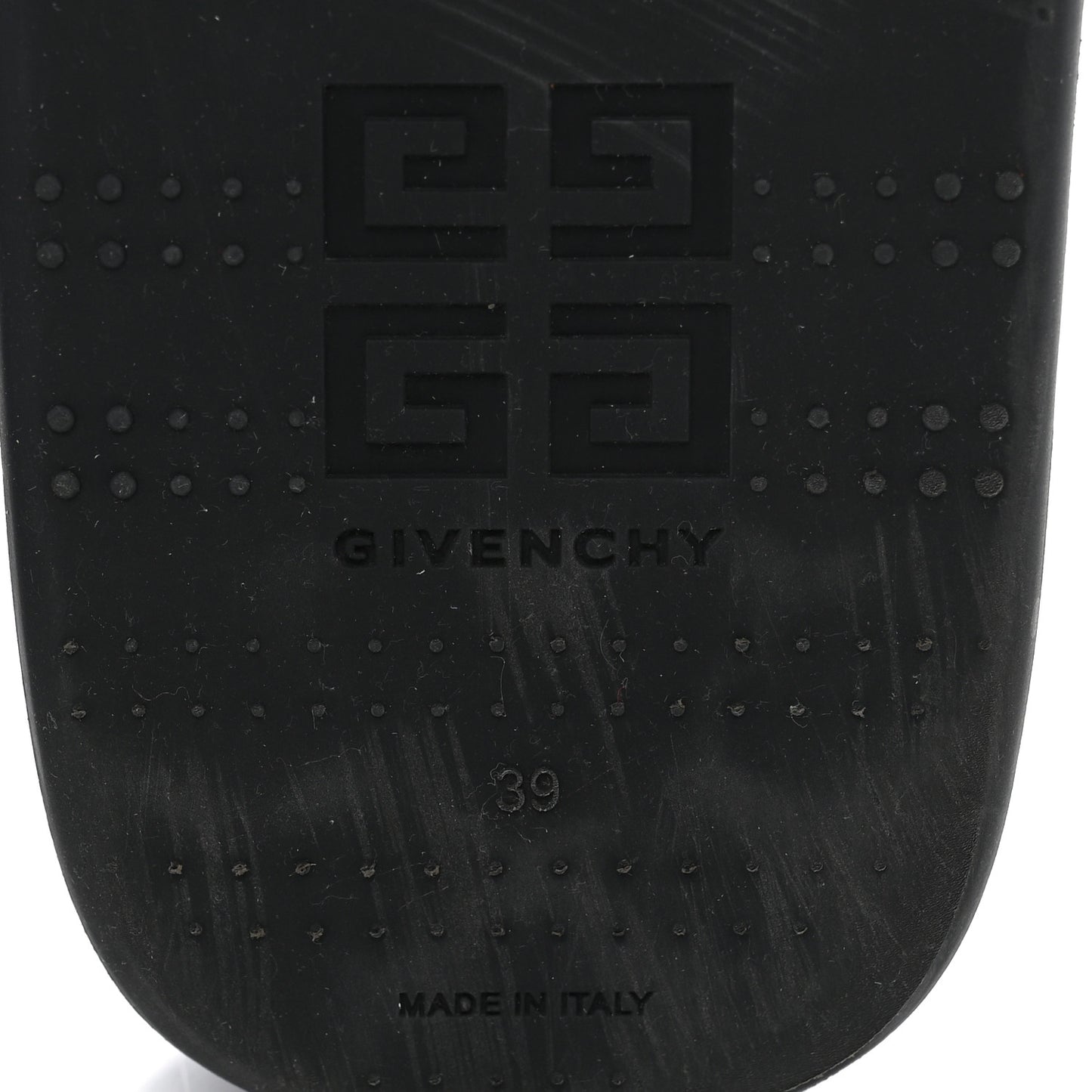 Rubber Logo Platform Slides 39 Black