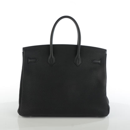Hermes Taurillon Clemence Birkin 35 Black 8 of 16