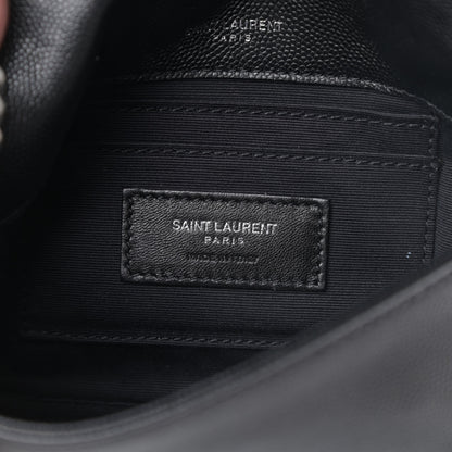 Saint Laurent Grain De Poudre Monogram Toy West Hollywood Fold-Over Bag Black 6 of 10