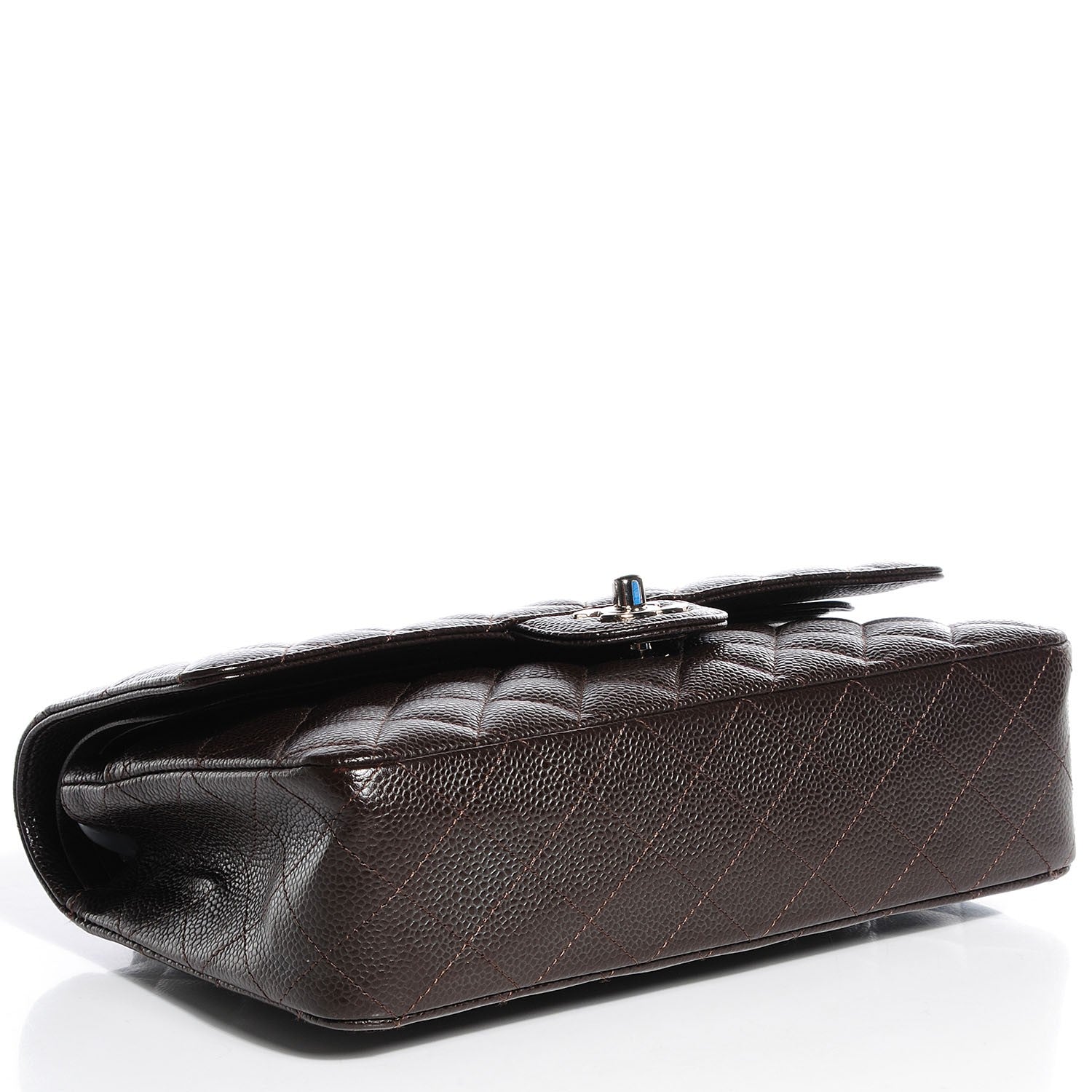Chanel Caviar Quilted Medium Double Flap Brown 4 of 8
