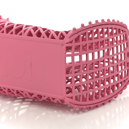 Fendi Recycled Plastic Vitello Liberty Matte Small Fendi Basket Rosa 11 of 13