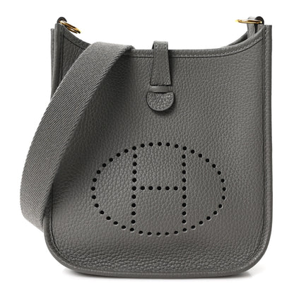 Hermes Taurillon Clemence Evelyne TPM Gris Meyer 1 of 11