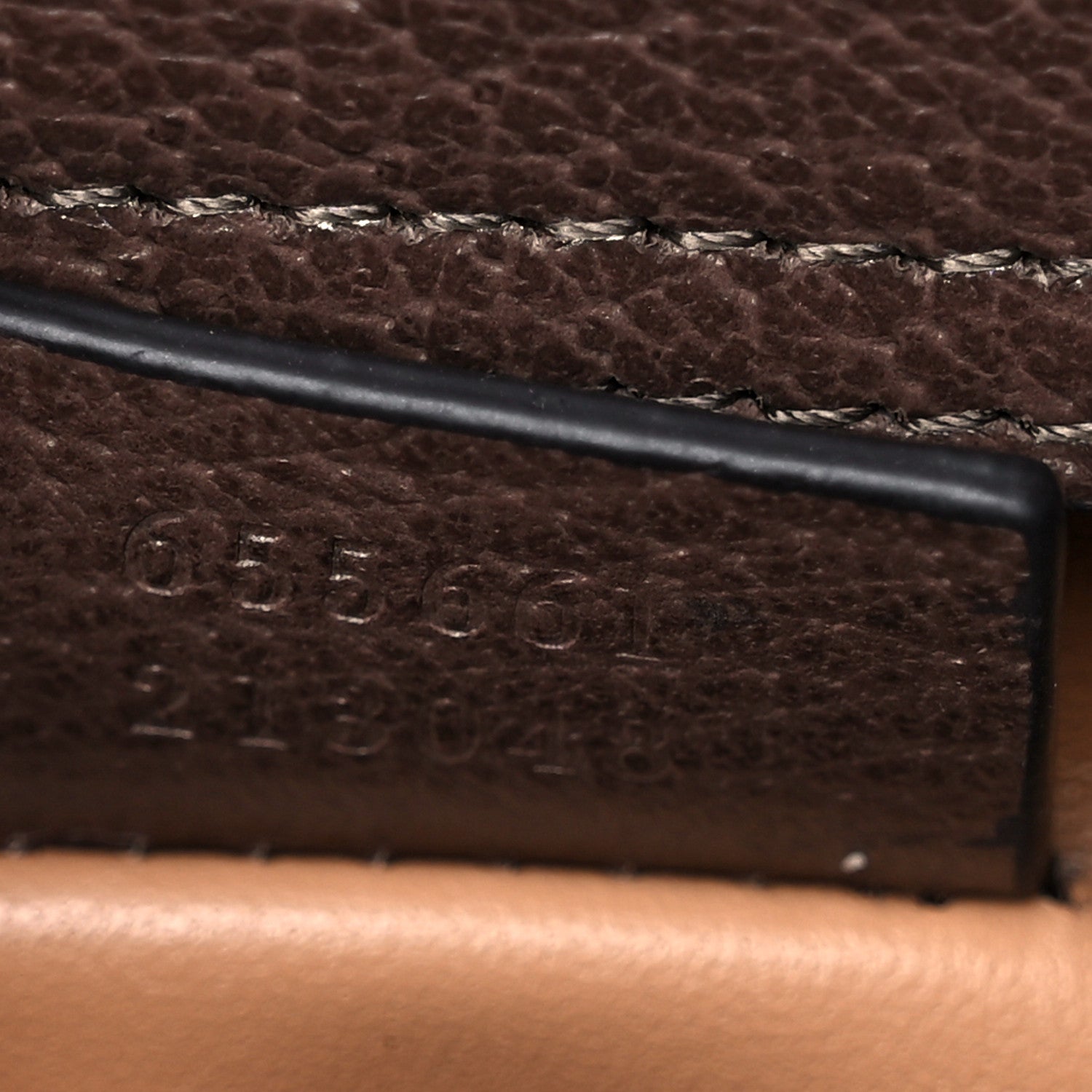 Gucci Monogram Jumbo GG Textured Dollar Calfskin Mini Diana Tote Bag Camel Ebony New Acero 7 of 11