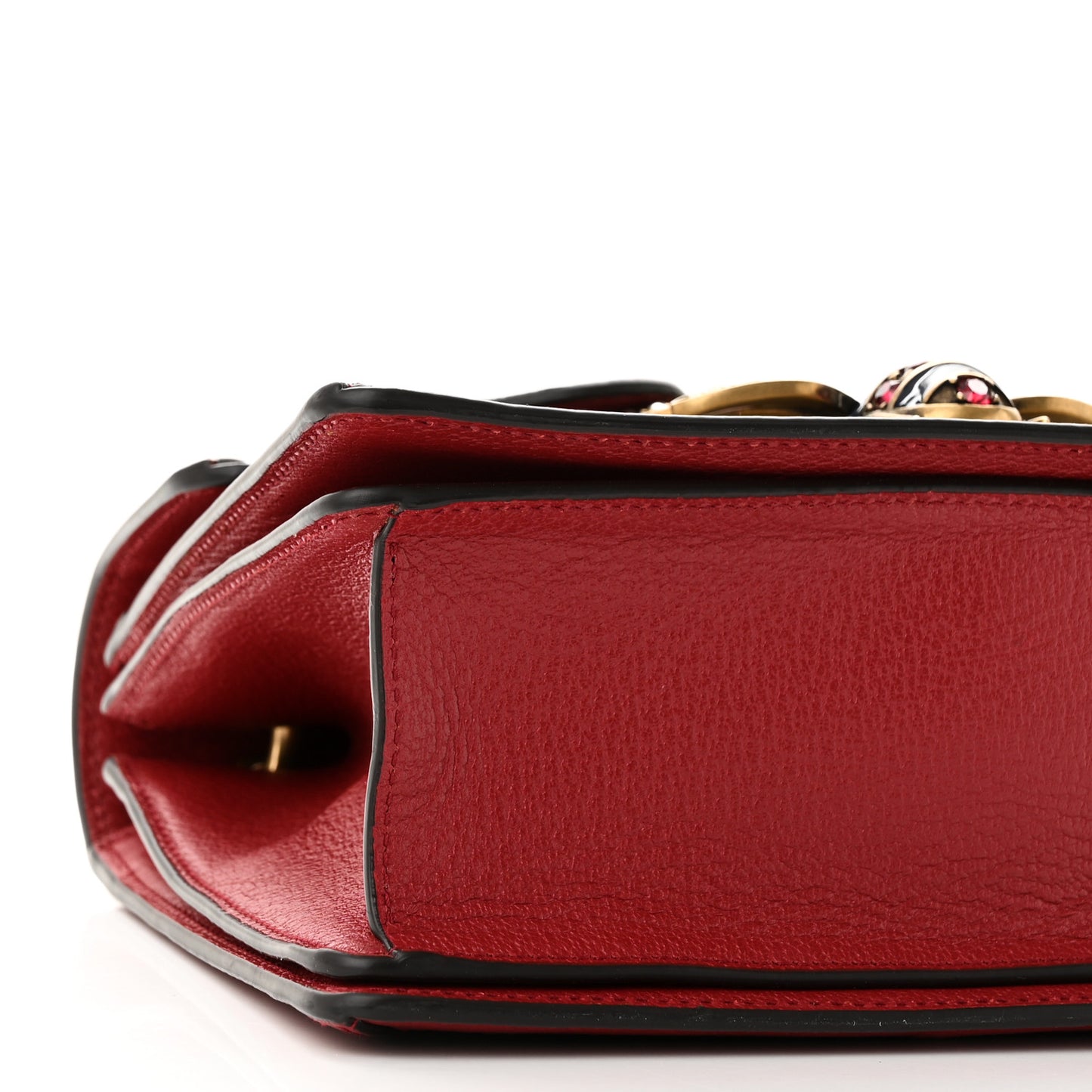 GG Supreme Monogram Small Queen Margaret Top Handle Bag Red