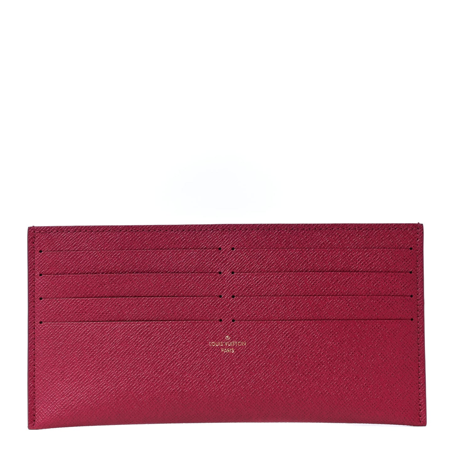 Calfskin Felicie Card Holder Insert Fuchsia