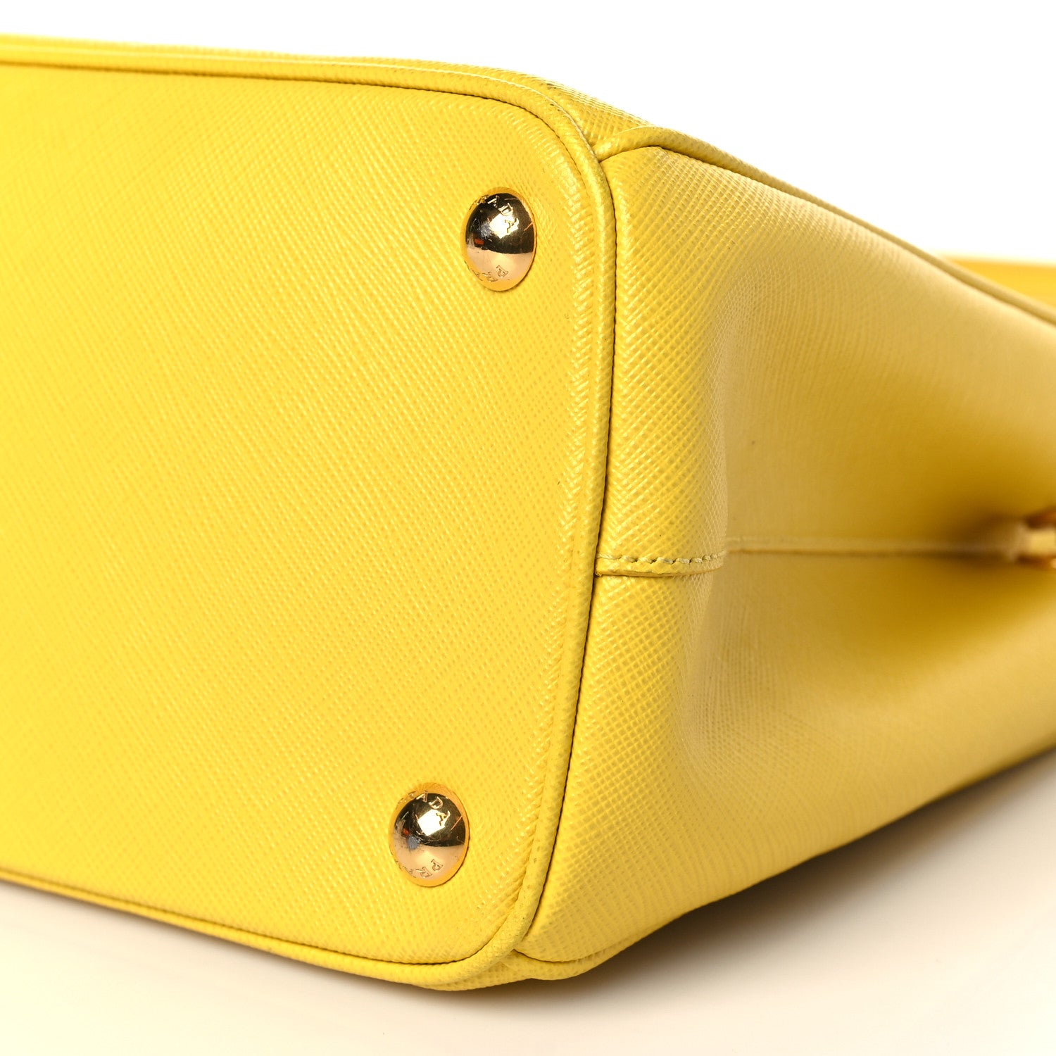 Prada Saffiano Small Galleria Double Zip Tote Soleil 9 of 10