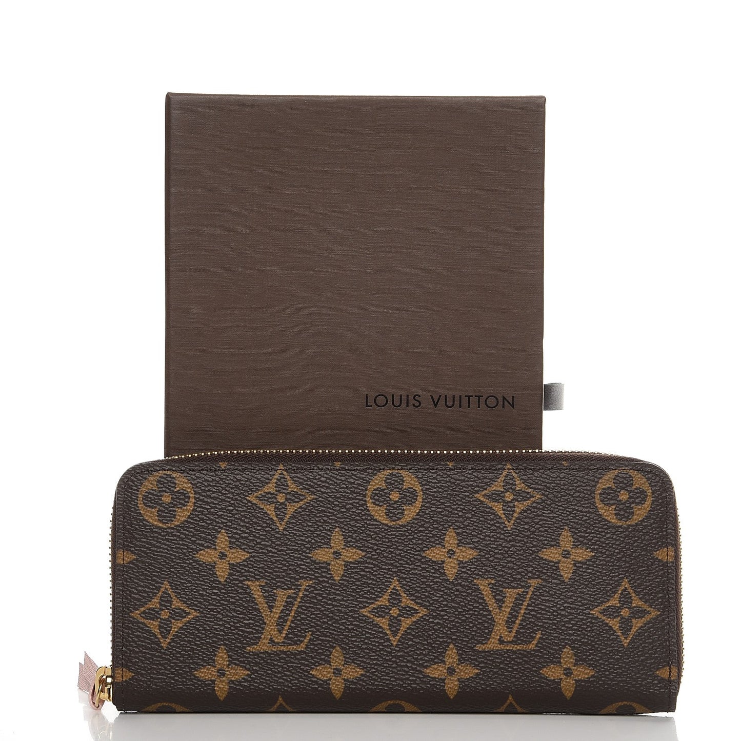 Monogram Clemence Wallet Rose Ballerine