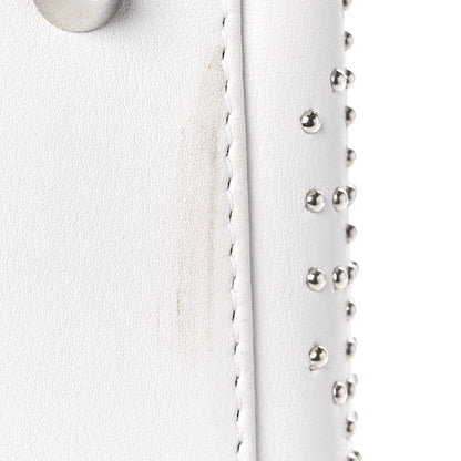Christian Dior Lambskin Studded Cannage Medium Lady Dior White 10 of 19