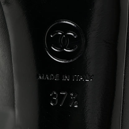 Chanel Lambskin Booties 37.5 Black 10 of 14