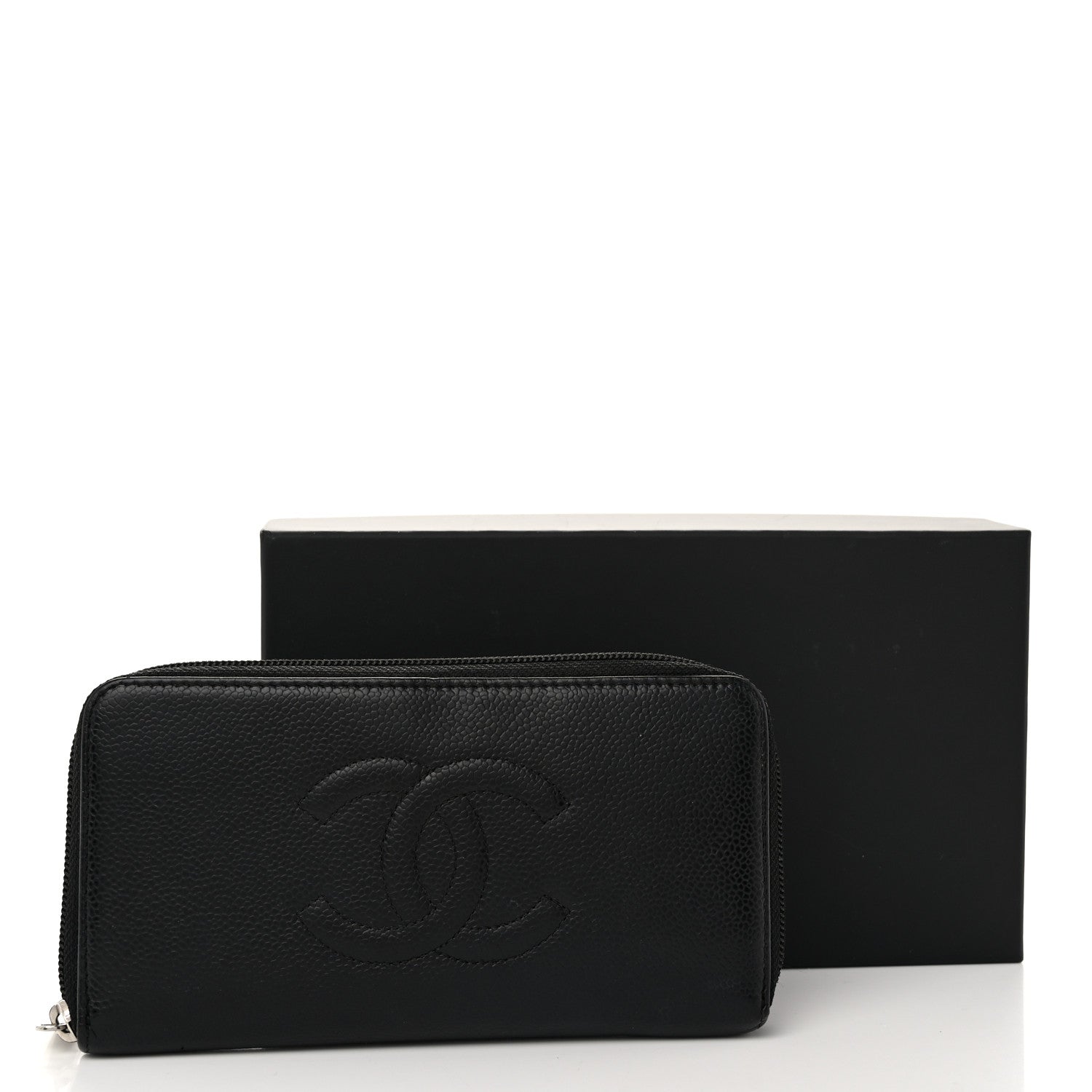 Chanel Caviar Large Timeless CC Zip Around Wallet Black 13 of 13