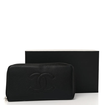 Chanel Caviar Large Timeless CC Zip Around Wallet Black 13 of 13