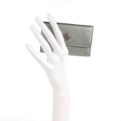 Chanel Metallic Goatskin Coin Purse Silver 2 of 7