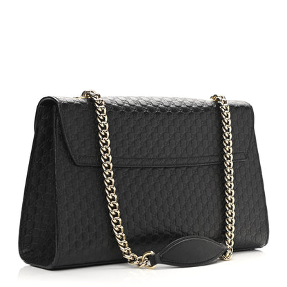 Gucci Microguccissima Medium Emily Chain Shoulder Bag Black 4 of 12